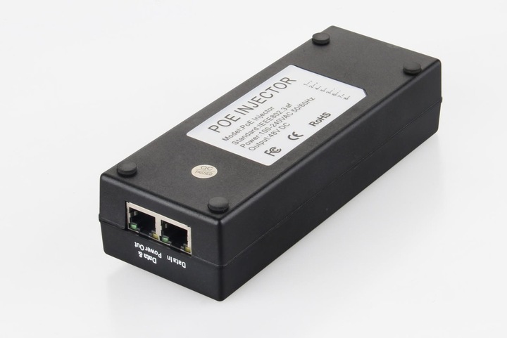 Produktbild MicroConnect POEINJ-30W-UK PoE-Adapter 10 Gigabit Ethernet,100 Gigabit Ethernet 48 V (802.3af (PoE), 802.3at (PoE+), 30 W)