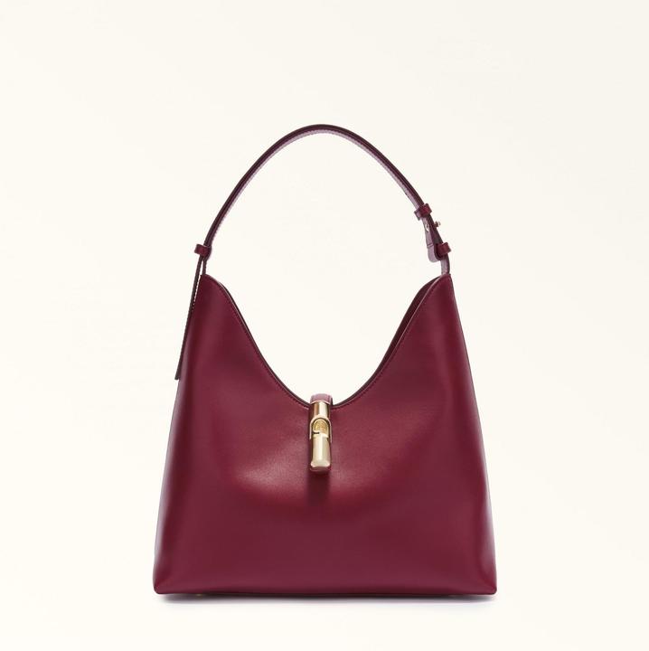 Produktbild Furla hobo bag goccia m in leather color cherry