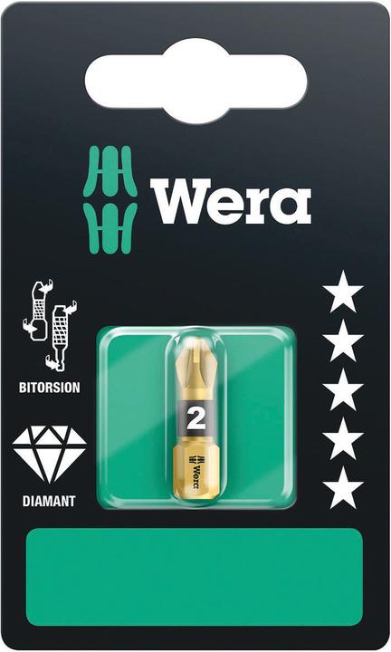 Actual product image Wera 855/1 BDC PZ 3 x 25 mm SB (Cross Pozidriv PZ M3)