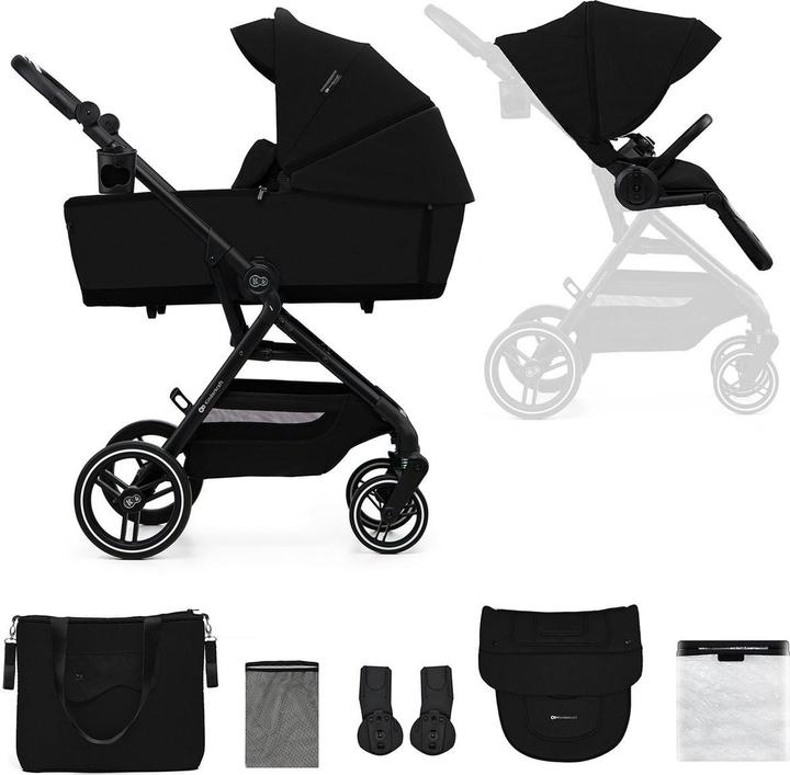 Actual product image KinderKraft YOXI 2in1 pure black pushchair
