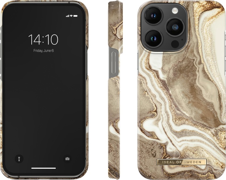 Produktbild iDeal Of Sweden Designer-Cover Golden Sand Marble (Apple iPhone 14 Pro Max)