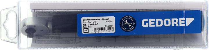 Produktbild Gedore 3549-00 UK Drehmomentschlüssel TORCOFLEX UK 1-5 Nm (1/4", 1 Nm, 5 Nm)