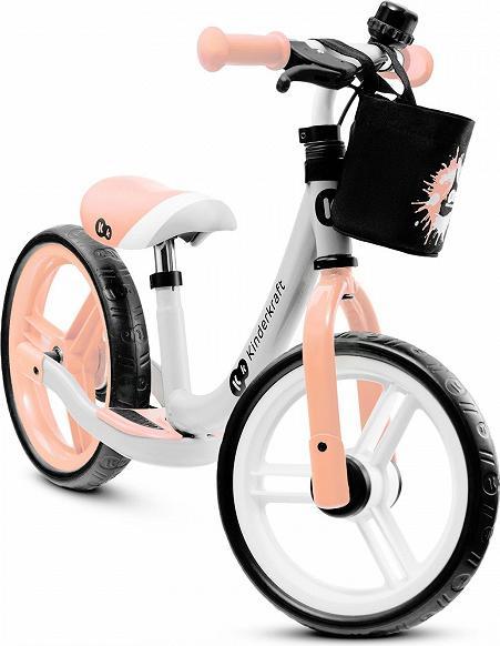 Actual product image KinderKraft SPACE 2021 balance bike peach coral