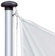 Produktbild Mannus Fahnenmast Signal 10 m, Kippgelenk KI100