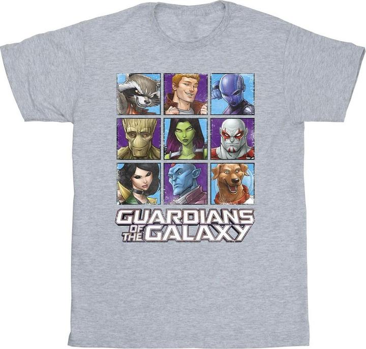 Immagine prodotto Guardians of the Galaxy Character Squares Maglietta Uomo (M)