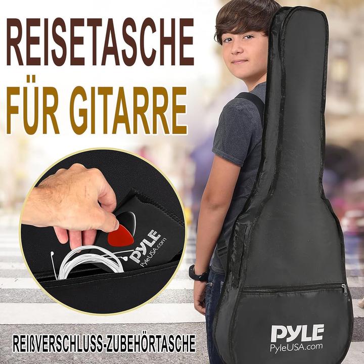 Produktbild Pyle Akustikgitarre (Akustik Gitarre, Kunstholz, Linden-Sperrholz, Okoume, Stahllegierung)