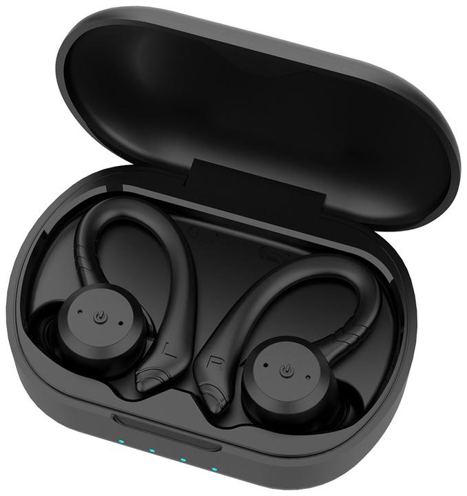 Actual product image Intezze CORE In-ear Bluetooth Handsfree Headphones with Charging Case Black