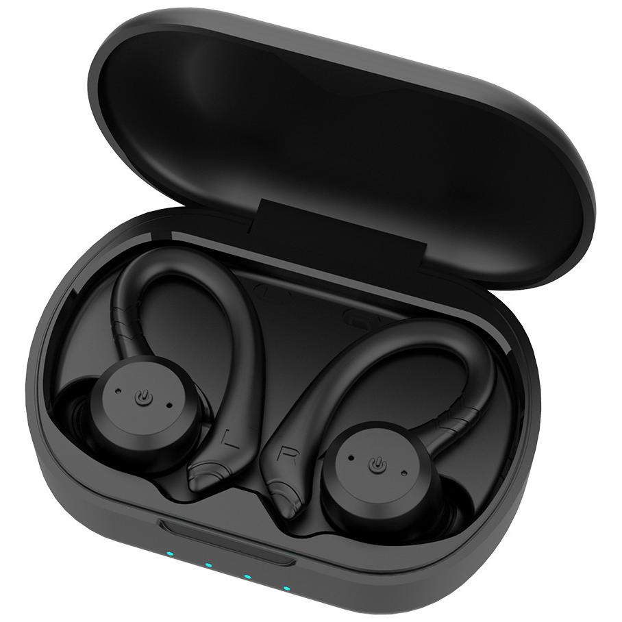 Thumbnail - Intezze CORE In-ear Bluetooth Handsfree Headphones with Charging Case Black, Kopfhörer