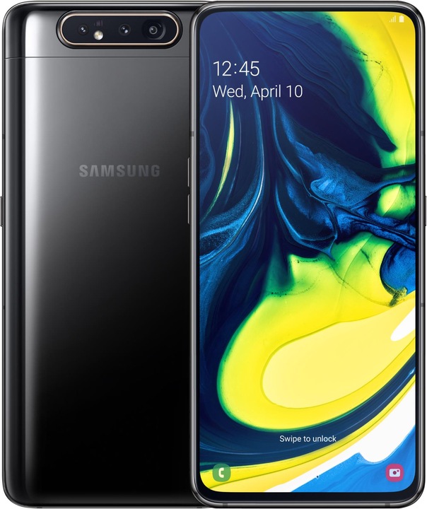 Produktbild Samsung Galaxy A80 EU (128 GB, Phantom Black, 6.70", Dual SIM, 48 Mpx, 4G)