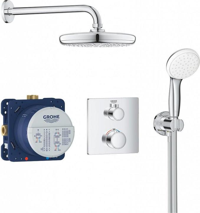 Grohe Grohtherm shower system UP with Tempesta 210