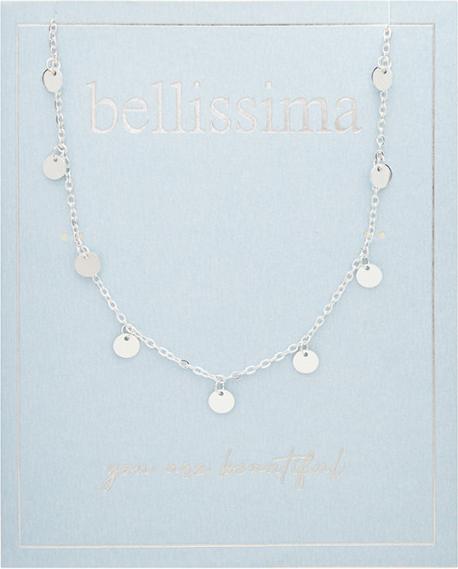Image du produit HCA Halskette - "bellissima" - versilbert - Plättchen hängend (Acier inoxydable)