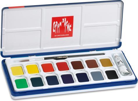 Image du produit Caran d'Ache Gouache Studio Tabletten Metallschachtel (Multicolore)