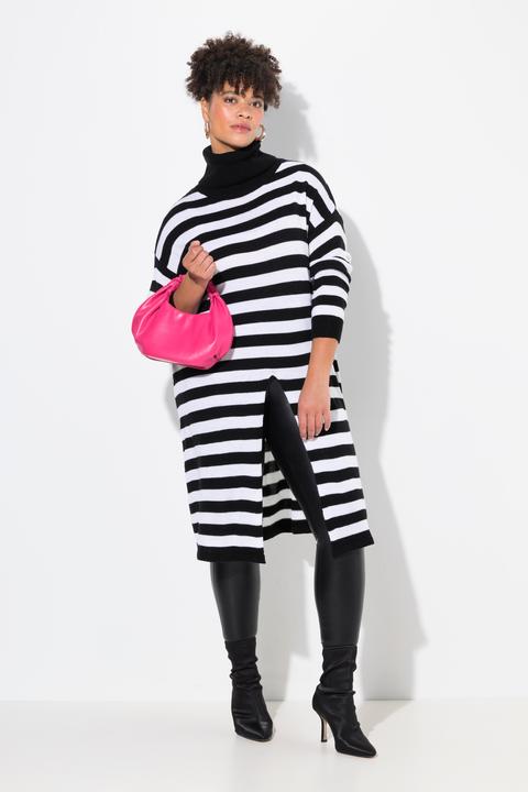 Produktbild Miamoda Long-Pullover, A-Linie, Ringel, Saumschlitz (46, 48)