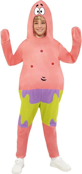 Actual product image Metamorph Spongebob Schwammkopf – Patrick Kostüm für Kinder (110, 116, 115 A)