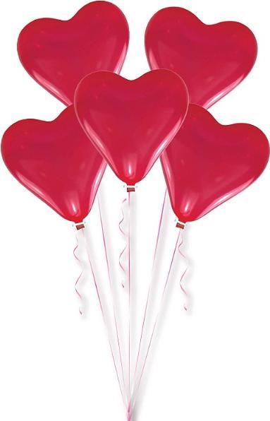 Produktbild Amscan Herzballone (1 x)