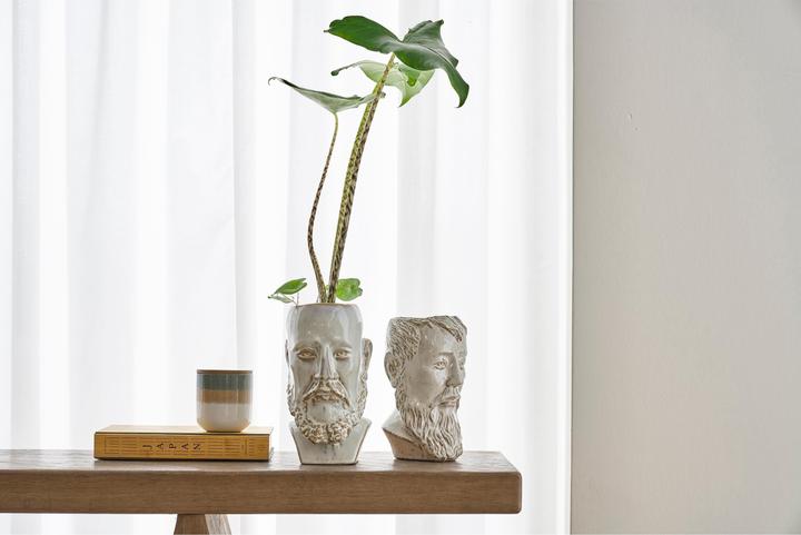 Produktbild Villa Collection Blumentopf Kopf 15 x 14 cm, Weiss (14 cm)