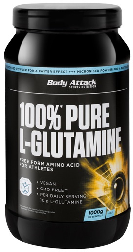 Produktbild Body Attack 100% Pure L-Glutamin (1000g Dose) (L-Glutamin, 1 Stk., 1000 g)