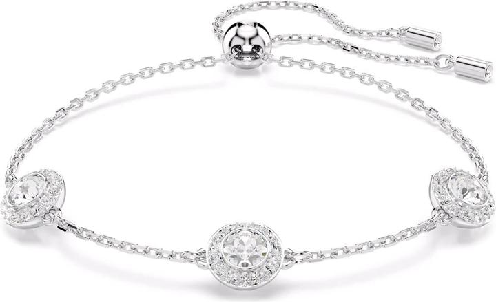 Actual product image Swarovski Una Angelic Armband Rundschliff Doppelseitige Motive Weiss Rhodiniert (24 cm, Swarovski Metal)