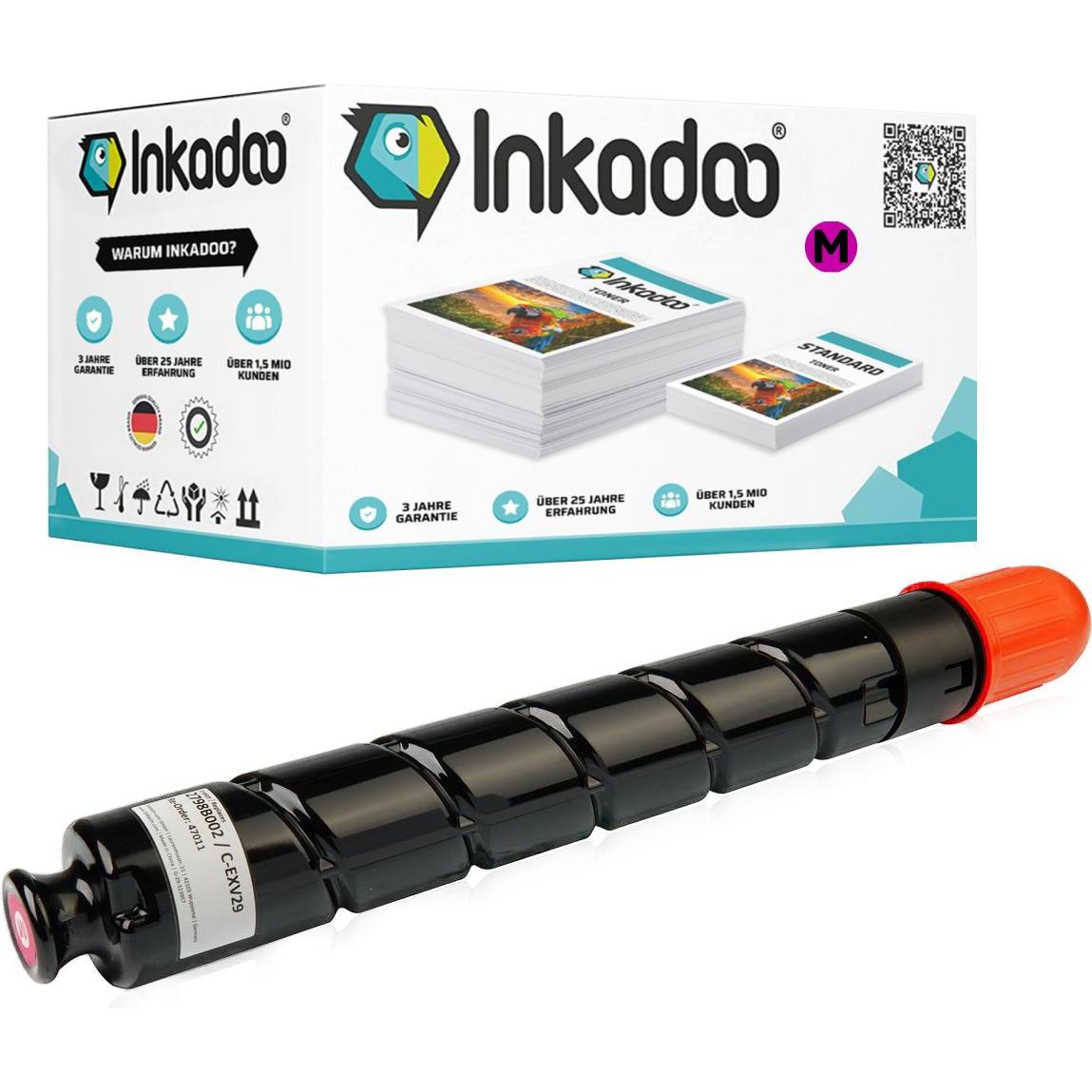 Inkadoo, Toner, Toner kompatibel zu Canon 2798B002 / C-EXV29 Toner, magenta Magenta (M)