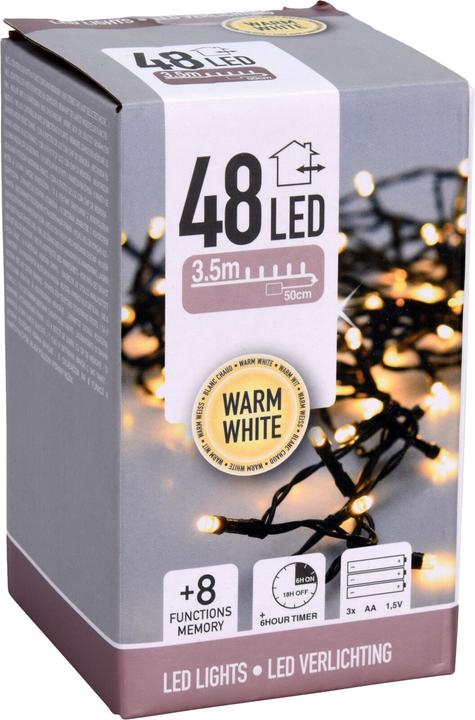 Productafbeelding FT Lichtketting 48 LED, warm wit (4.10 m)