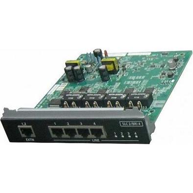 Panasonic KX-NS0280X 4 Port BRI Karte (4 SO/8 ISDN Kanäle mit 2 analogen Nebenstellen) max. 1/System, Telefon Zubehör