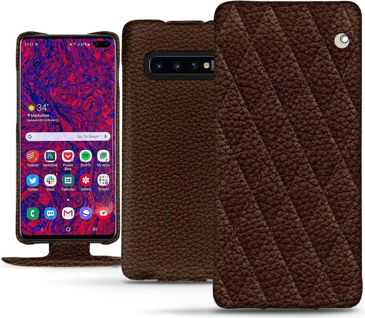 Produktbild Noreve Lederschutzhülle vertikal (Samsung Galaxy S10+)