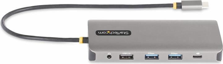 Produktbild StarTech COM Drei Monitor USB-C Multiport Adapter 2x 4K 60Hz + 4K 30Hz HDMI & DP 4x USB-A 100W GbE L (USB-C, 3 Ports)