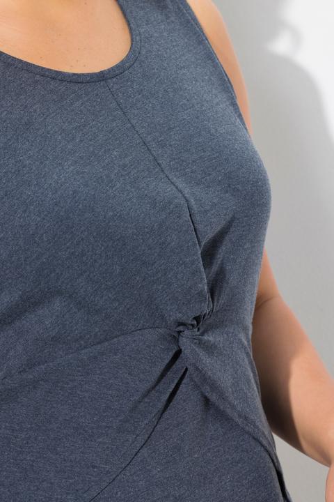 Image du produit Ulla Popken Robe en jersey sans manches, décolleté rond, coupe évasée (46, 48)