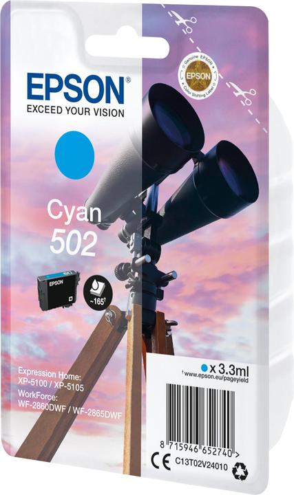 Productafbeelding Epson Ink/502 Verrekijker CY SEC (C)