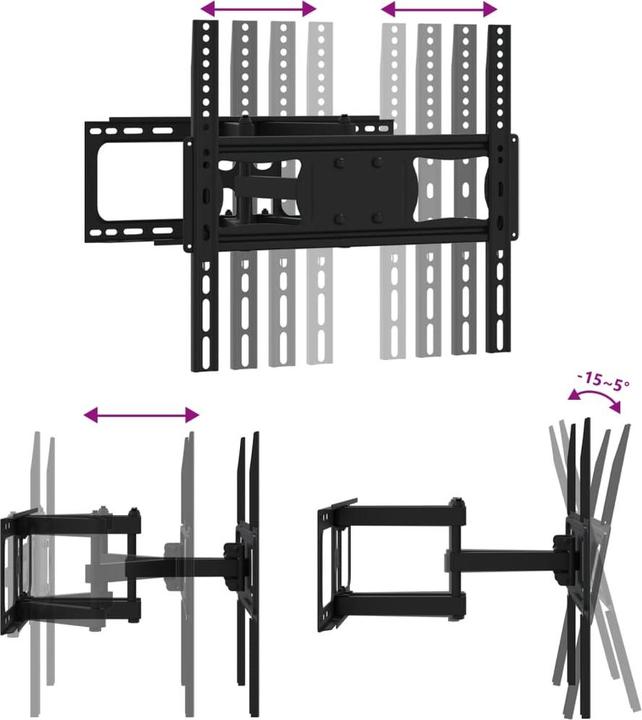 Image du produit vidaXL TV-Wandhalterung (Mur, 40 kg, 26" - 70")
