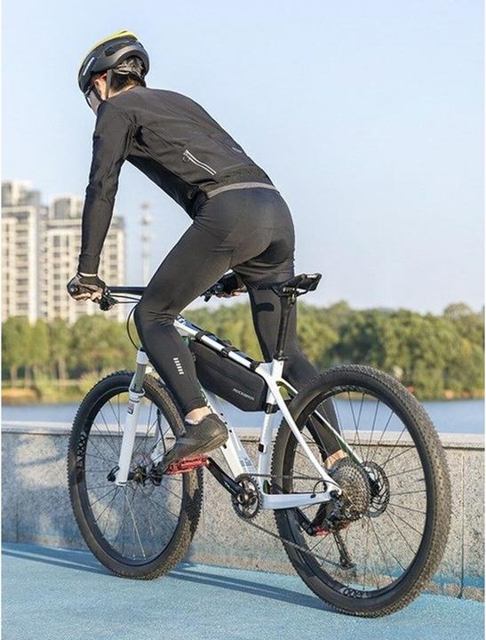Image du produit Rockbros AS-043 Sacoche de vélo avec velcro 3l - noir (3 l, Sacoche de cadre)