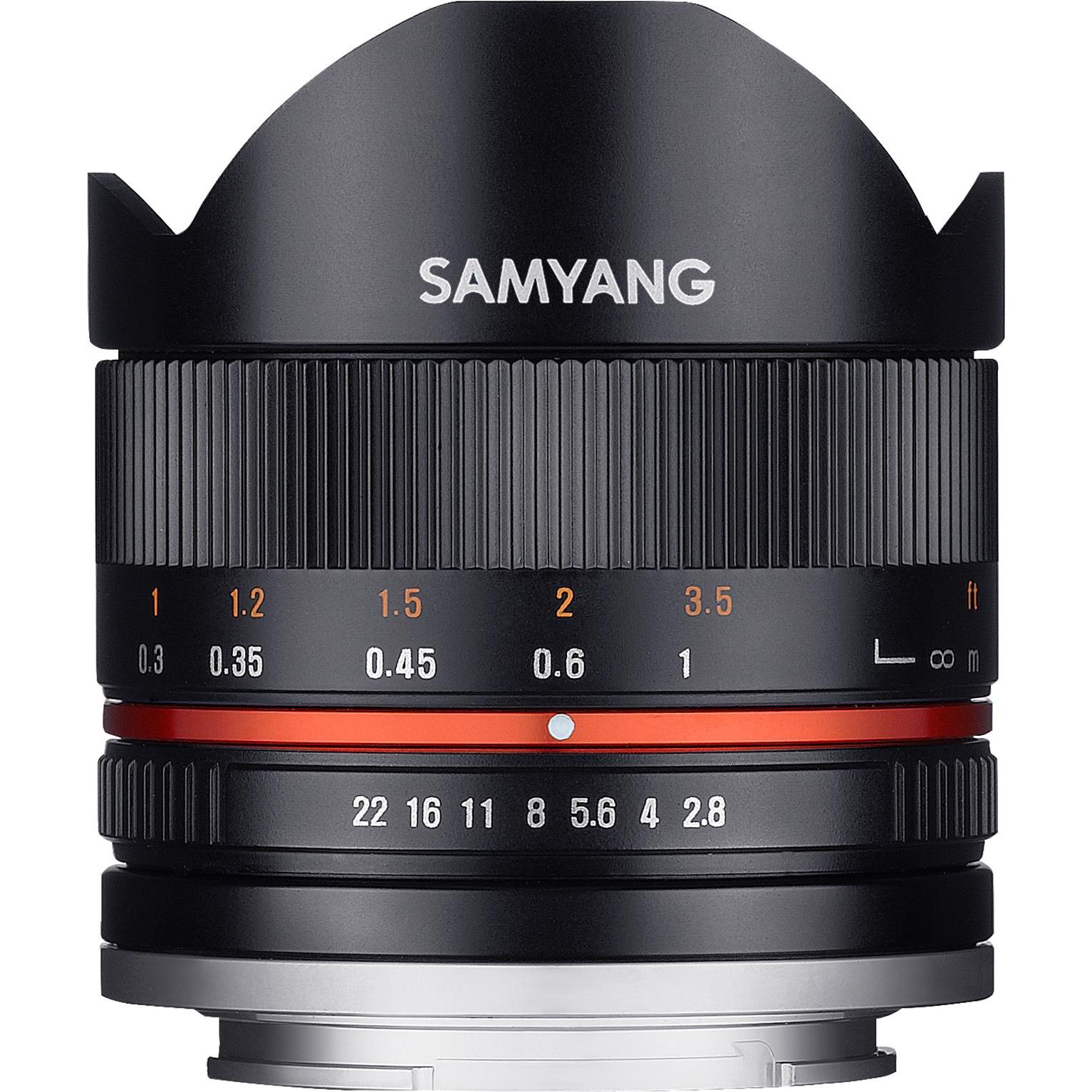 Samyang 8mm f/2.8 II, Sony E (Sony E, APS-C / DX), Objektiv, Schwarz