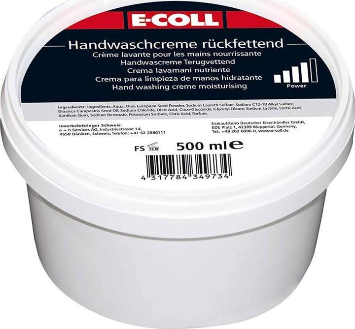 Image du produit E-coll Crème lavante pour les mains (500 ml)