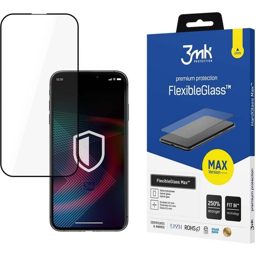 3MK Apple iPhone 14 - FlexibleGlass Max? (1 Stück, Apple iPhone 14), Smartphone Schutzfolie, Transparent