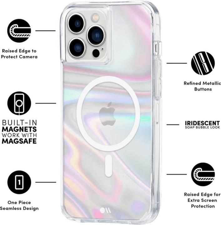 Actual product image Case-Mate Soap Bubble Series (Apple iPhone 13 Pro Max)