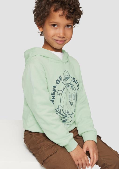 Actual product image s.Oliver Sweatshirt Oversized Hoodie mit Frontprint (140)