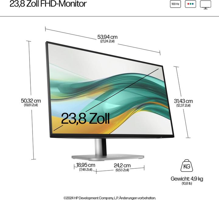 Produktbild HP Series 5 Pro 524pf (1920 x 1080 Pixel, 23.80")