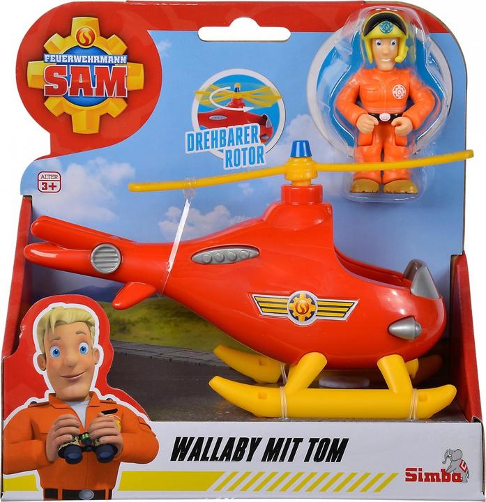 Actual product image Simba Brandweerman Sam Wallaby Helicopter met Tom Thomas