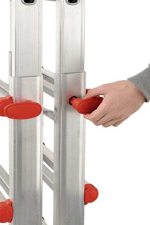 Produktbild Hailo M80, Aluminium-Multifunktionsleiter, 4x6 Sprossen (Teleskopleiter, 566 cm)