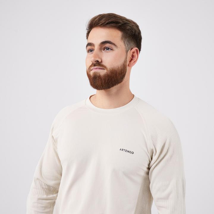Produktbild Artengo Herren Langarmshirt Tennis - beige (M)