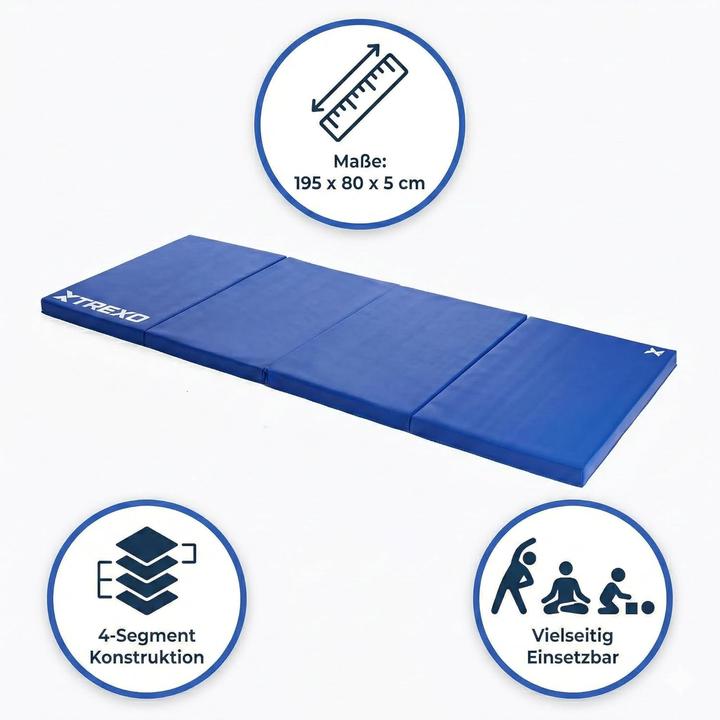 Produktbild Trexo Klappbare Gymnastikmatte