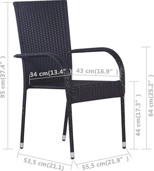 Produktbild vidaXL Garten-Essgruppe (110 x 53 x 72 cm)