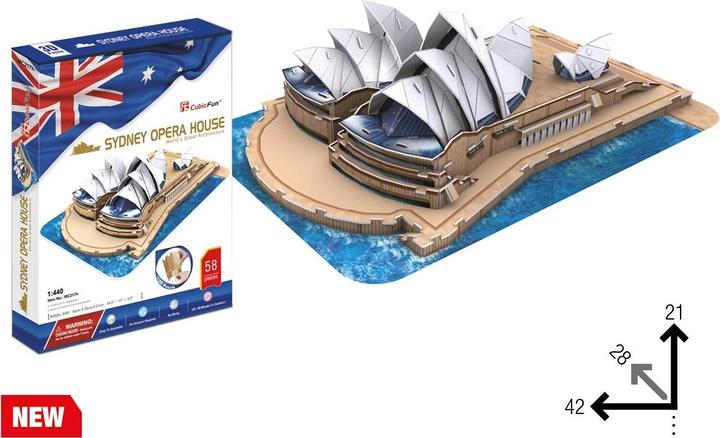 Image du produit Cubicfun PUZZLE 3D Opéra de Sydney Set XL (58 pièces)