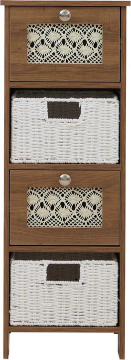 Image du produit JOHN316 Korbschubladen Kommode (30 x 30 x 82 cm)
