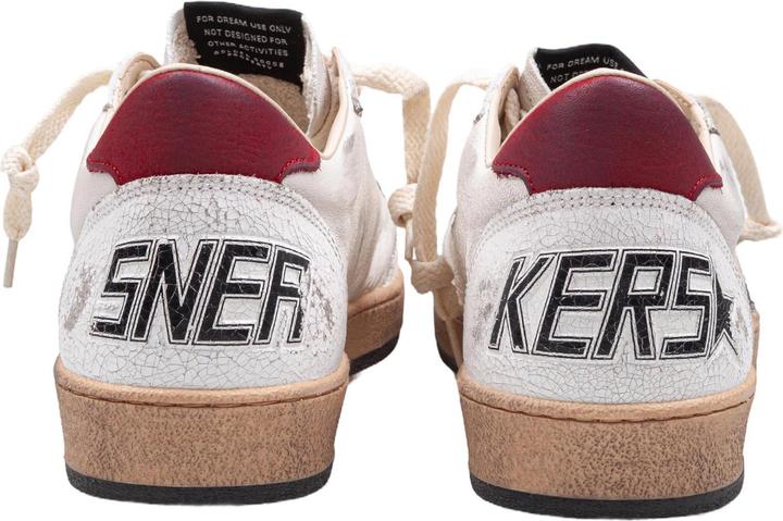 Immagine prodotto Golden Goose ball star sneakers in leather and suede color white / silver / red (41)