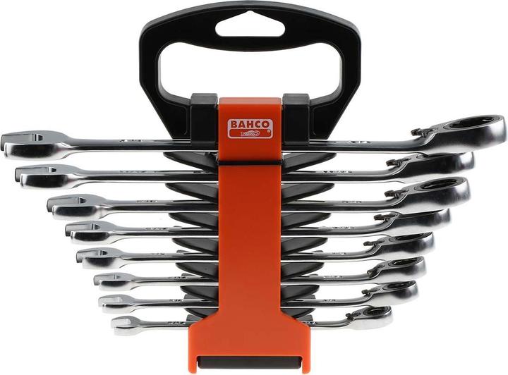 Produktbild Bahco Satz Knarren-Ring-Maulschlüssel - 8-teilig (1/2", 11/16", 3/4", 3/8", 5/16", 5/8", 7/16", 9/16")