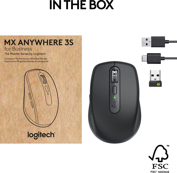 Productafbeelding Logitech MX Anywhere 3s for Business (Draadloze)