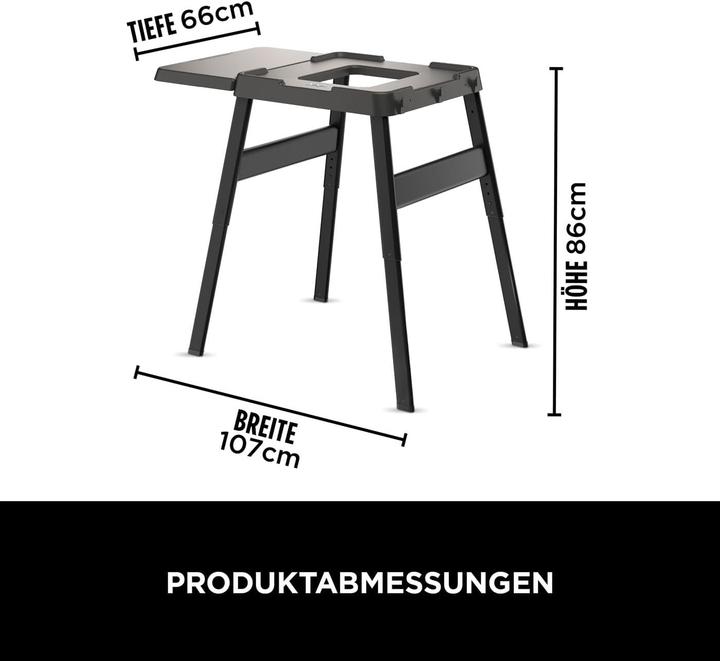 Productafbeelding Ninja Woodfire in hoogte verstelbare standaard, bijzettafel