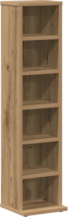 Image du produit vidaXL Étagère à CD Chêne Artisan 21x20x88 cm Matériau dérivé du bois (CD)