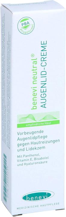 Produktbild Benevi NEUTRAL Augenlid-Creme, 15 ml Creme (Augenpflege Crème, 15 ml, Tag)